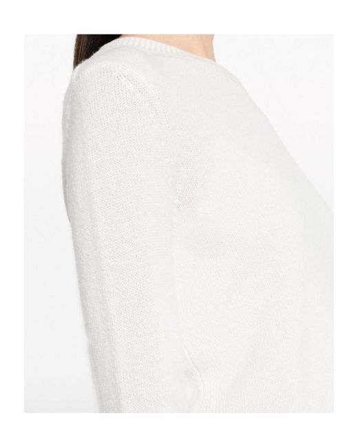 Lisa Yang White Mable Sweater Knitwear