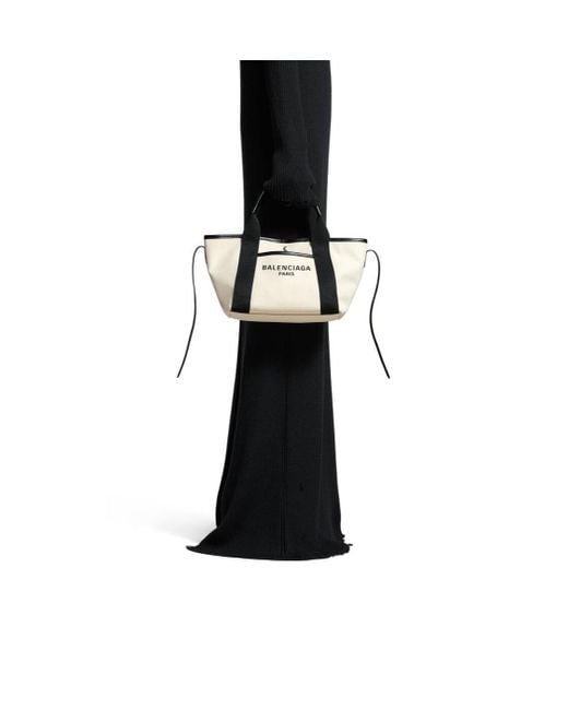 Balenciaga White Biarritz Small Tote Bag