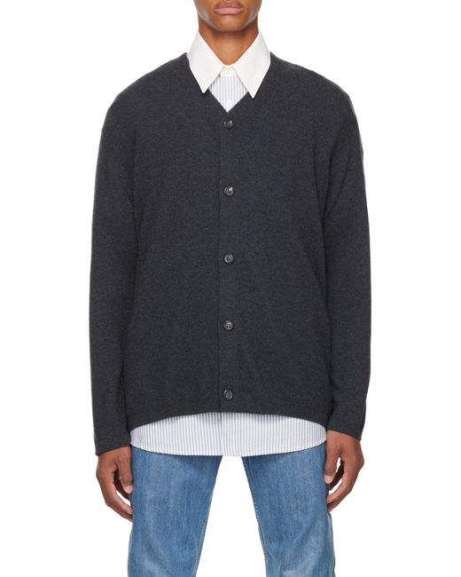 Our Legacy Black Virgin Wool Cardigan for men