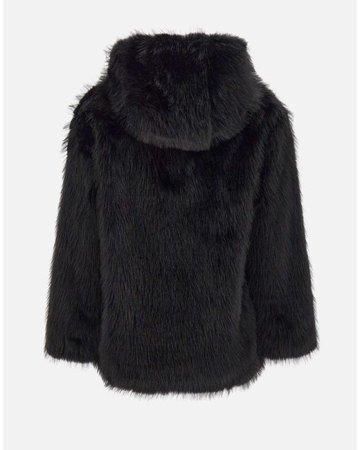 Kaos Blue Faux Fur Coat