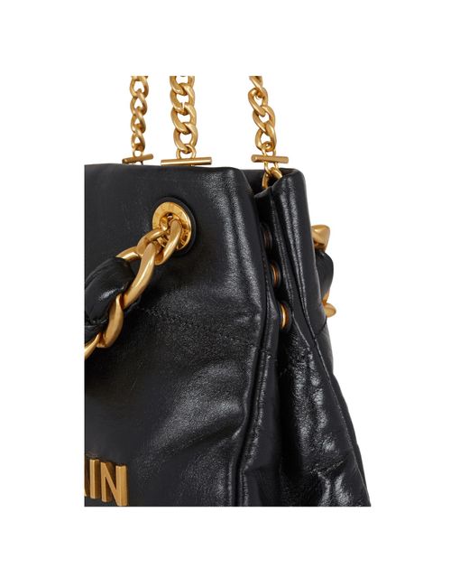 Balmain Black Double Handle Shoulder Bag