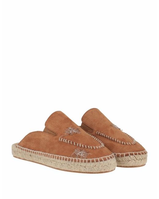 Maison Margiela Brown Casual Linen-Soled Sandals