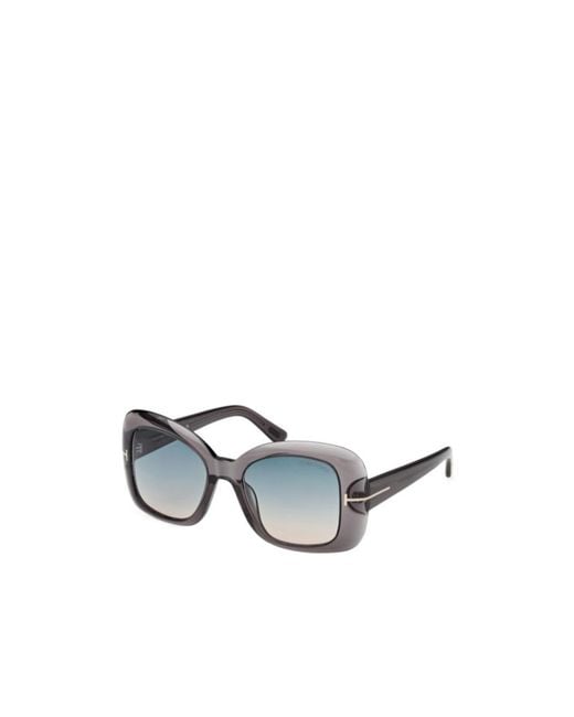 Tom Ford Blue Full-Rim Sunglasses