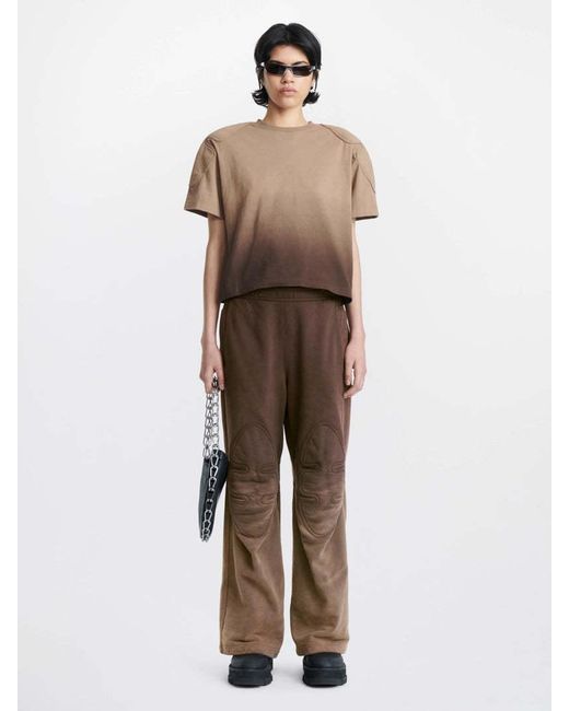 Dion Lee Brown Gradient-Effect Short-Sleeved T-Shirt
