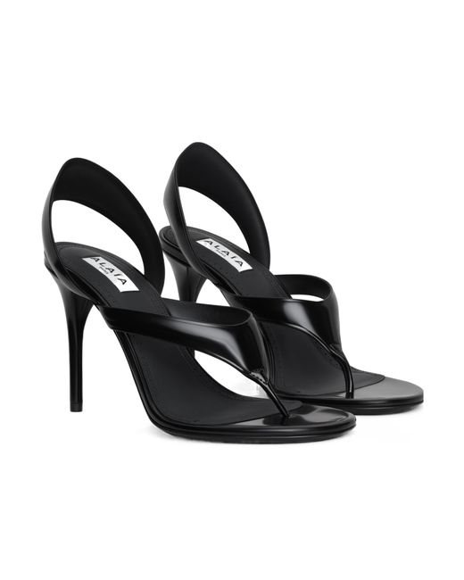 Alaïa Black Alaïa Infradito High-Heeled Sandals