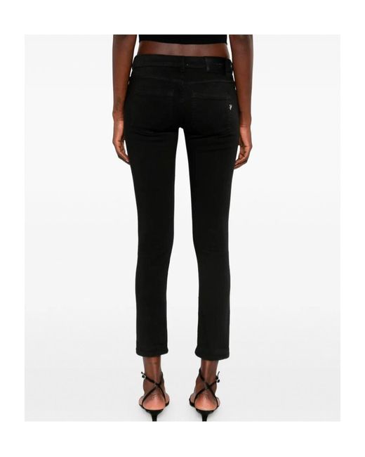 Dondup Black Cotton Denim