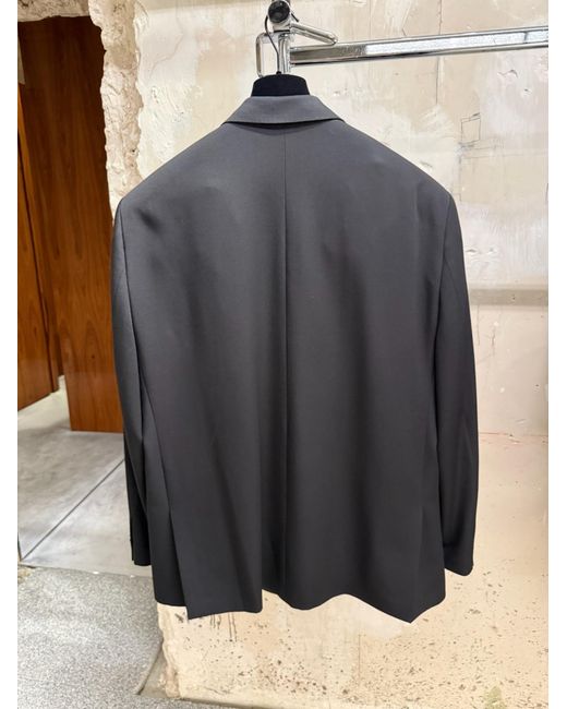 Balenciaga Gray Long-Sleeved Suit Jacket for men