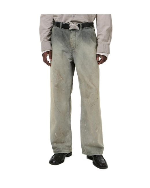 Our Legacy Gray Rig Chino Wide-Leg Jeans for men