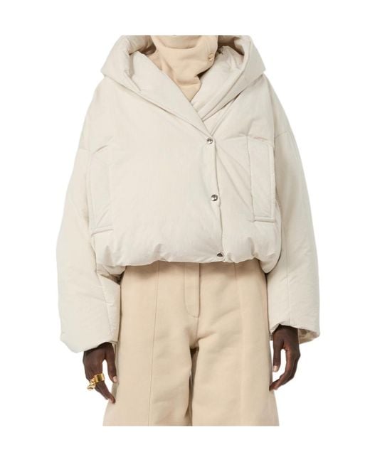 Sportmax Natural Long-Sleeved Padded Jacket