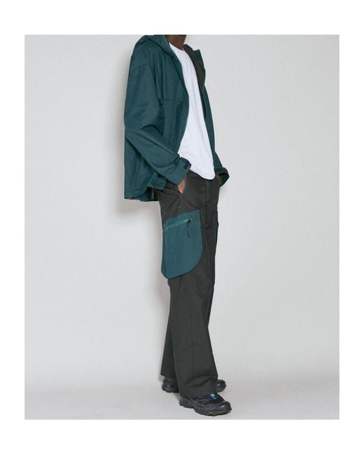 District Vision Gray Contrast Pocket Utility Pants for men