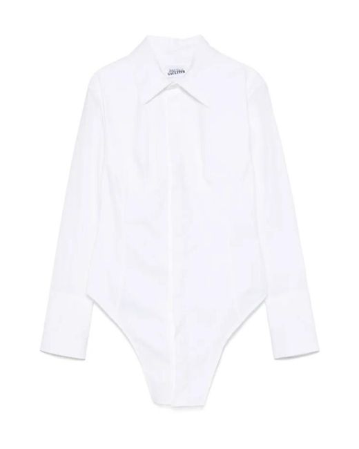 Jean Paul Gaultier White The Bodysuit Shirt