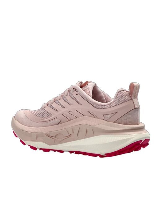 Hoka One One Pink 'Stinson 8' Sports Shoes