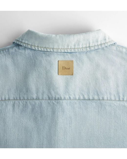 Dior Blue Short-Sleeved Shirt for men