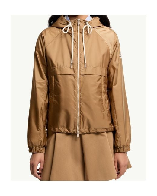 Moncler Brown Coquelicot Drawstring Hooded Jacket