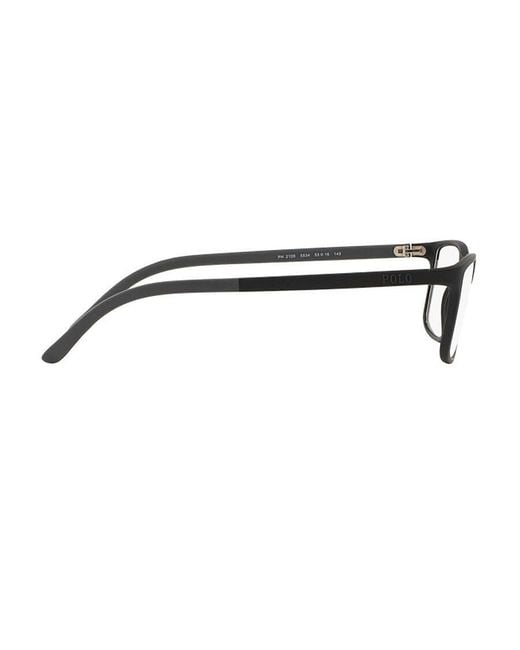 Polo Ralph Lauren White Eyewear Rectangular Frame Glasses for men