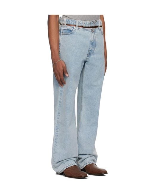 Y. Project Blue Y Belt Jeans for men