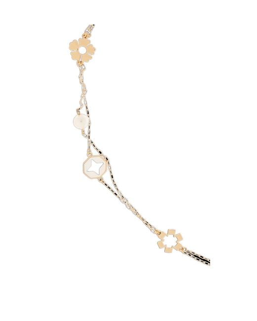 Tory Burch White Flower Necklace