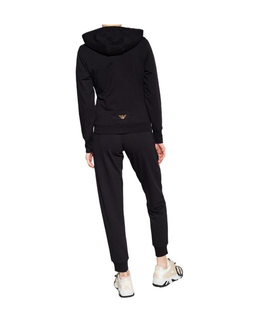 EA7 Blue Logo-Embellished Tracksuit