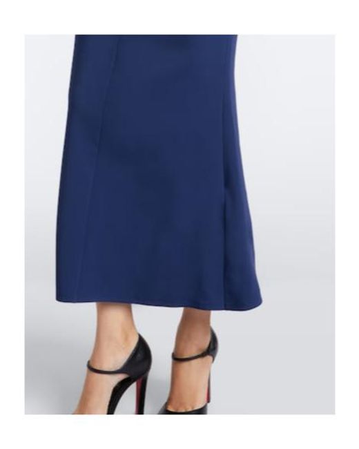Vivienne Westwood Blue Gathered Crêpe De Chine Gown