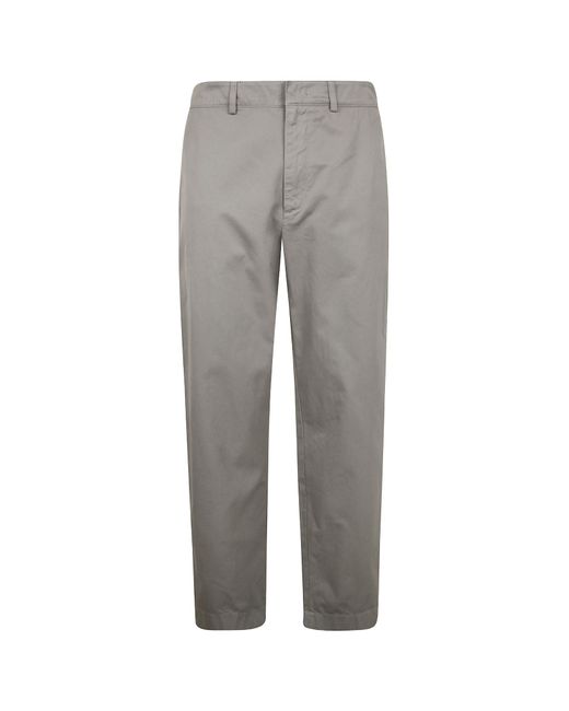 Department 5 Gray Cotton Trousers for men