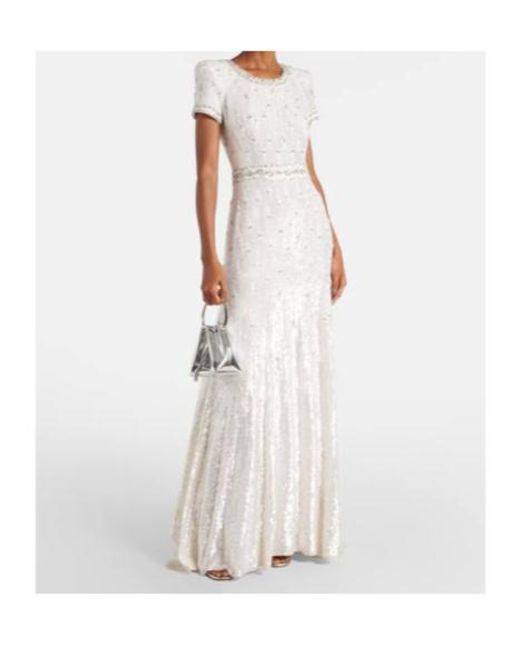 Jenny Packham White Bridal Kira Embellished Gown