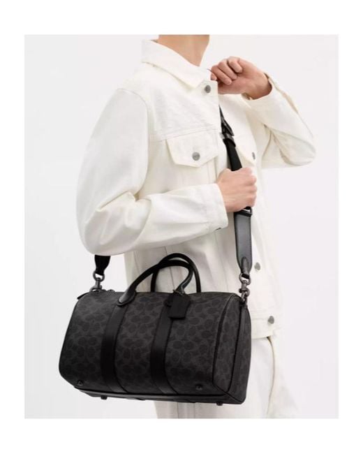 COACH Black Compass Bag 35 for men