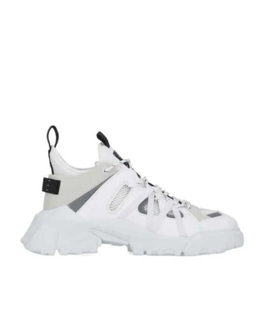 McQ Alexander McQueen White High-Top Mesh Sneakers for men