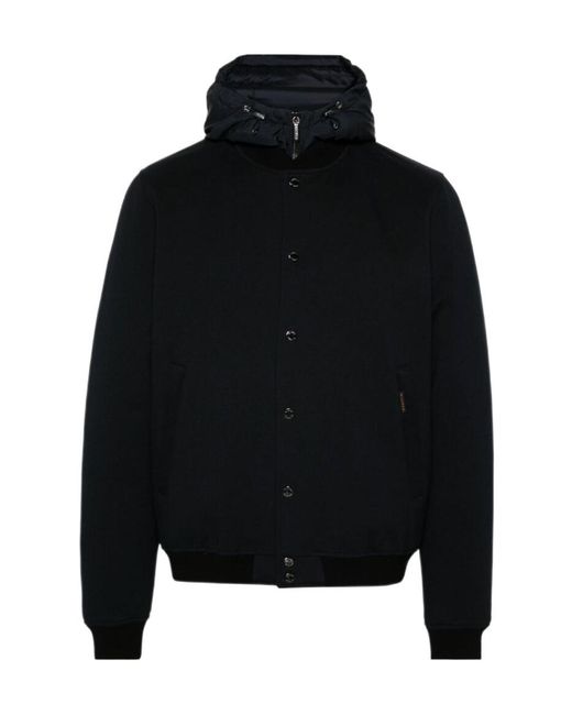 Moorer Black Callum-Tz Bomber Jacket for men