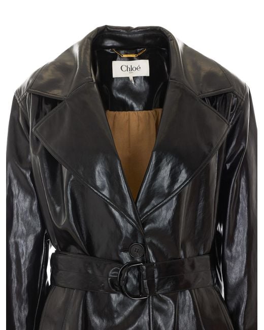 Chloé Black Chloé Belted Jacket