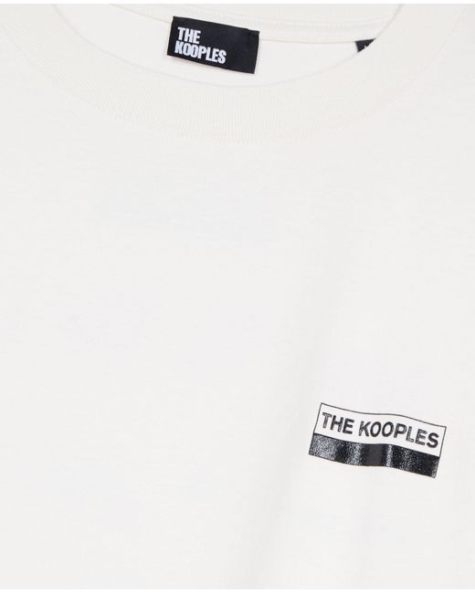 The Kooples White Short-Sleeved T-Shirt for men