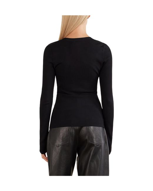 Stella McCartney Black Scoop Neck Knitted Top