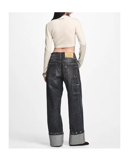 Marc Jacobs Gray Wide Leg Jean