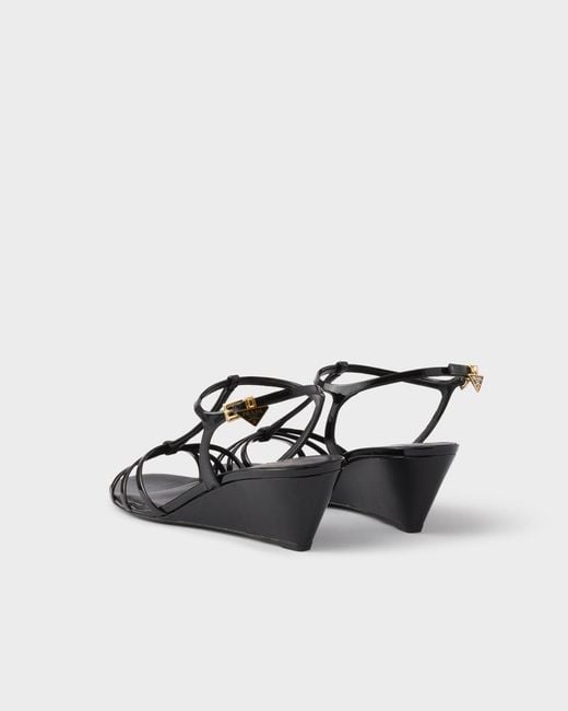 Prada Black Buckle-Fastened Sandals