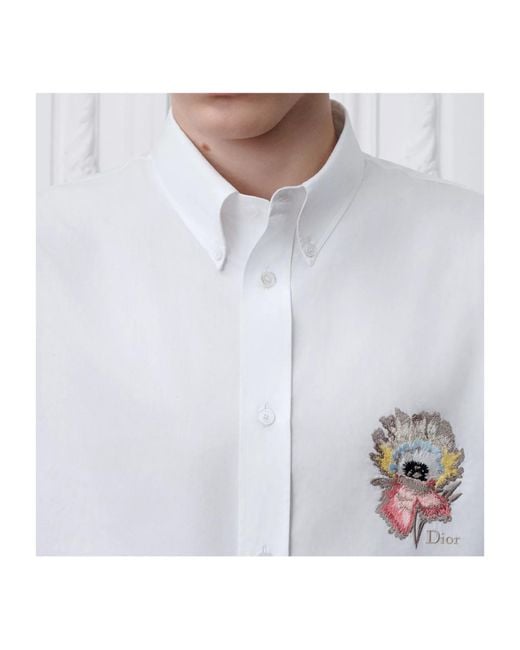 Dior White Short-Sleeved Shirt for men