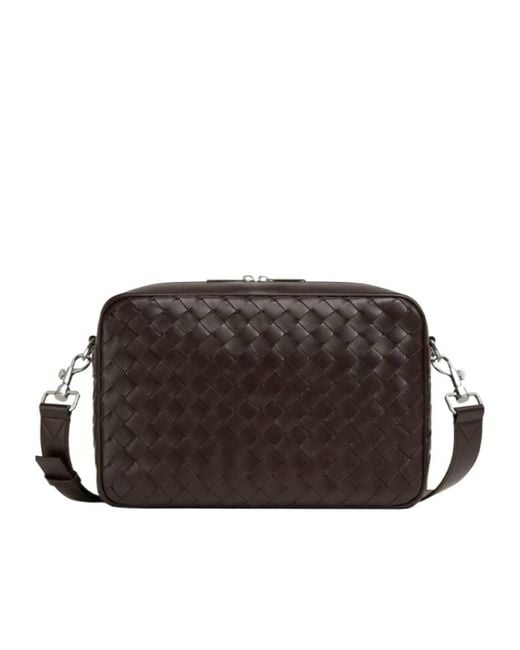 Bottega Veneta Brown Medium Intrecciato Camera Bag for men
