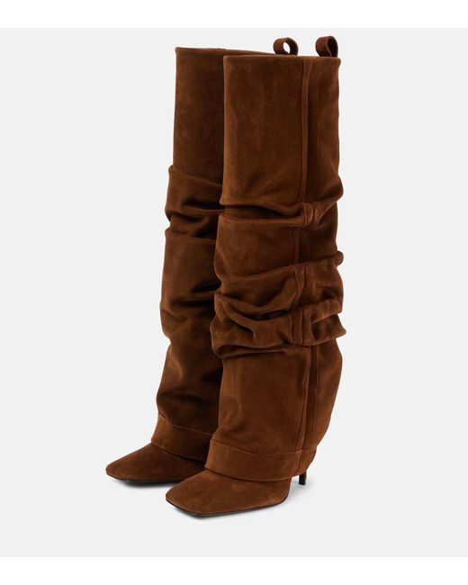 The Attico Brown Rea Knee-High Boots