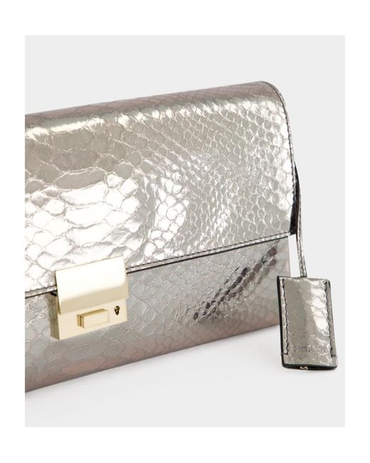 Tom Ford Gray Flap Clutch
