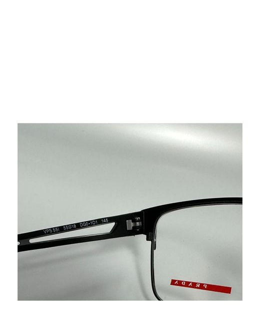 Prada White Logo Flat Mirror