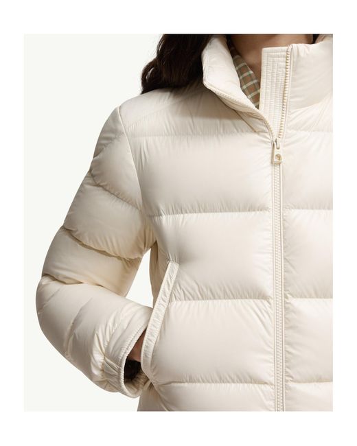 Moncler White Petra Short Down Jacket