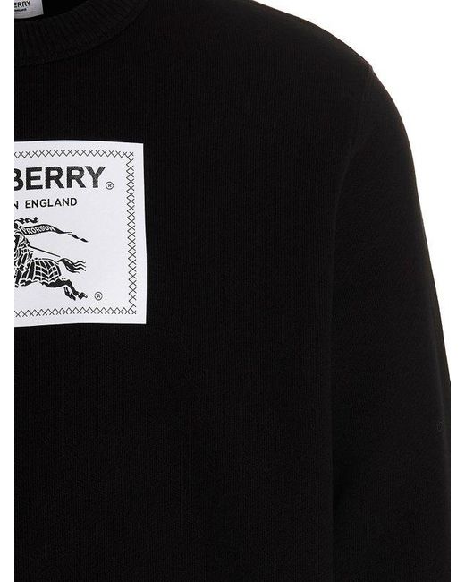 Burberry Black Prorsum Label Cotton Sweatshirt for men