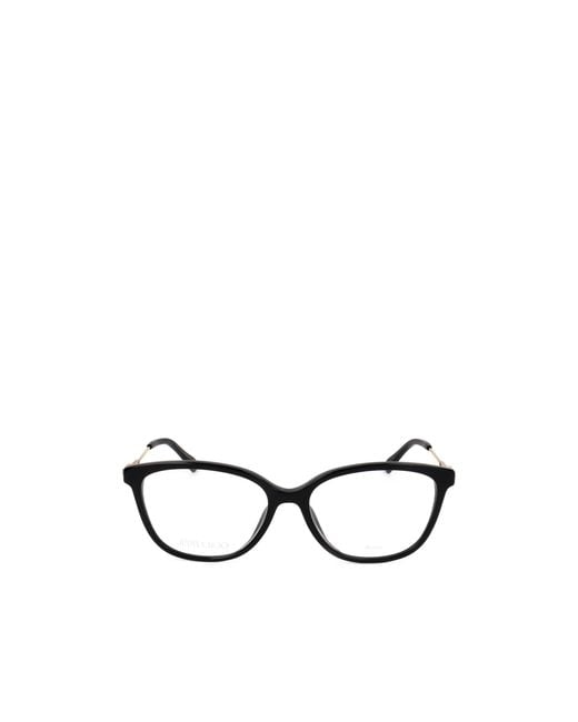 Jimmy Choo White Eyewear Jc325F Rectangular Glasses