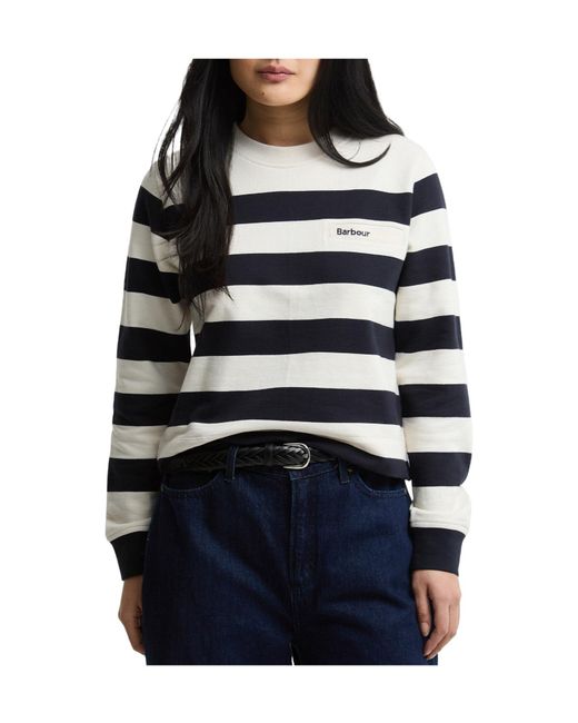 Barbour Black Lightweight Crew Neck Sweater