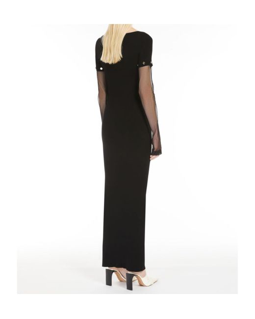 Sportmax Black Long Dress