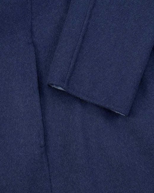 Weekend by Maxmara Blue Logo Long-Sleeved Coat