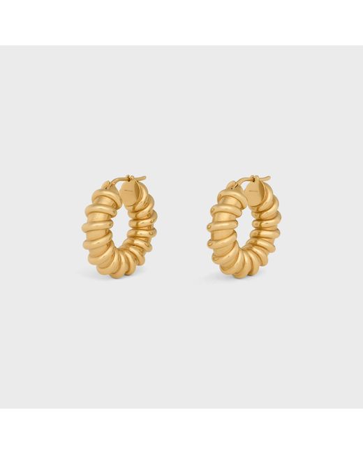 Céline Metallic Défilé Torsade Hoops