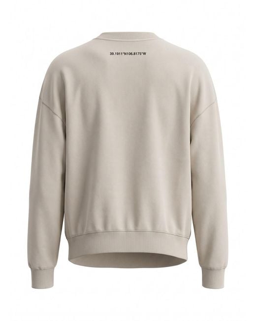 ICON DENIM Gray Aspen Logo-Print Sweater