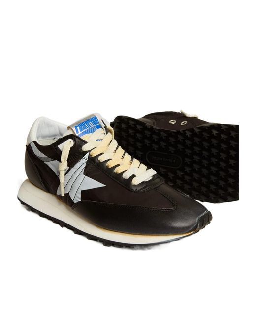Golden Goose Deluxe Brand Black Star Patch Panelled Sneakers