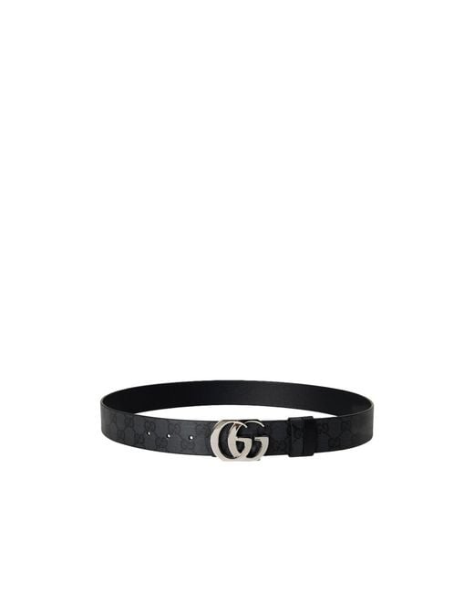 Gucci White Gg Monogram Coated Canvas Belt for men