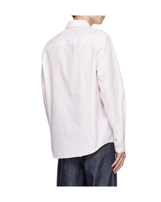 A.P.C. White New Greg Shirt for men