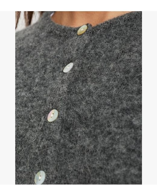 American Vintage Gray Crew Neck Long-Sleeved Knitwear